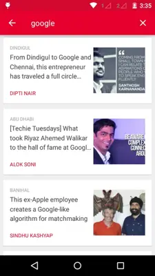 YourStory android App screenshot 2